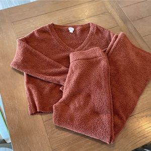 Stars Above Burnt Orange/Brown Lounge Set NWOT